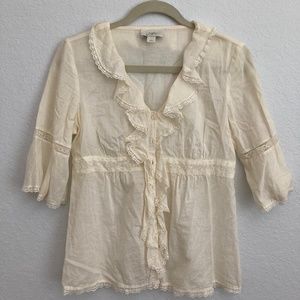 LOFT Cream Blouse